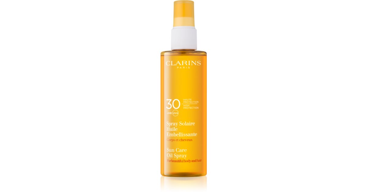 clarins olejek do włosów spf 30