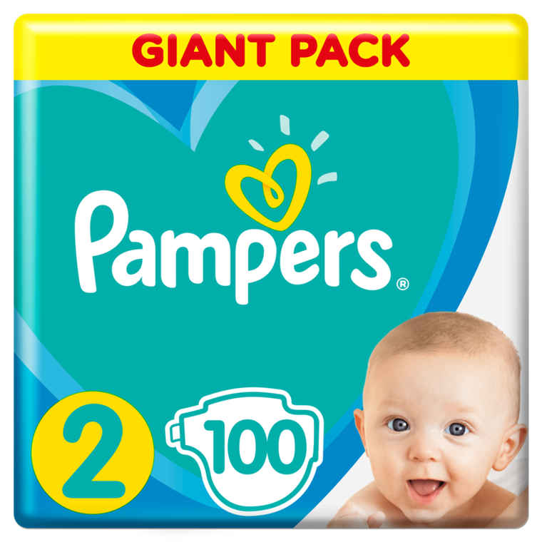 pampers 100 szt 2