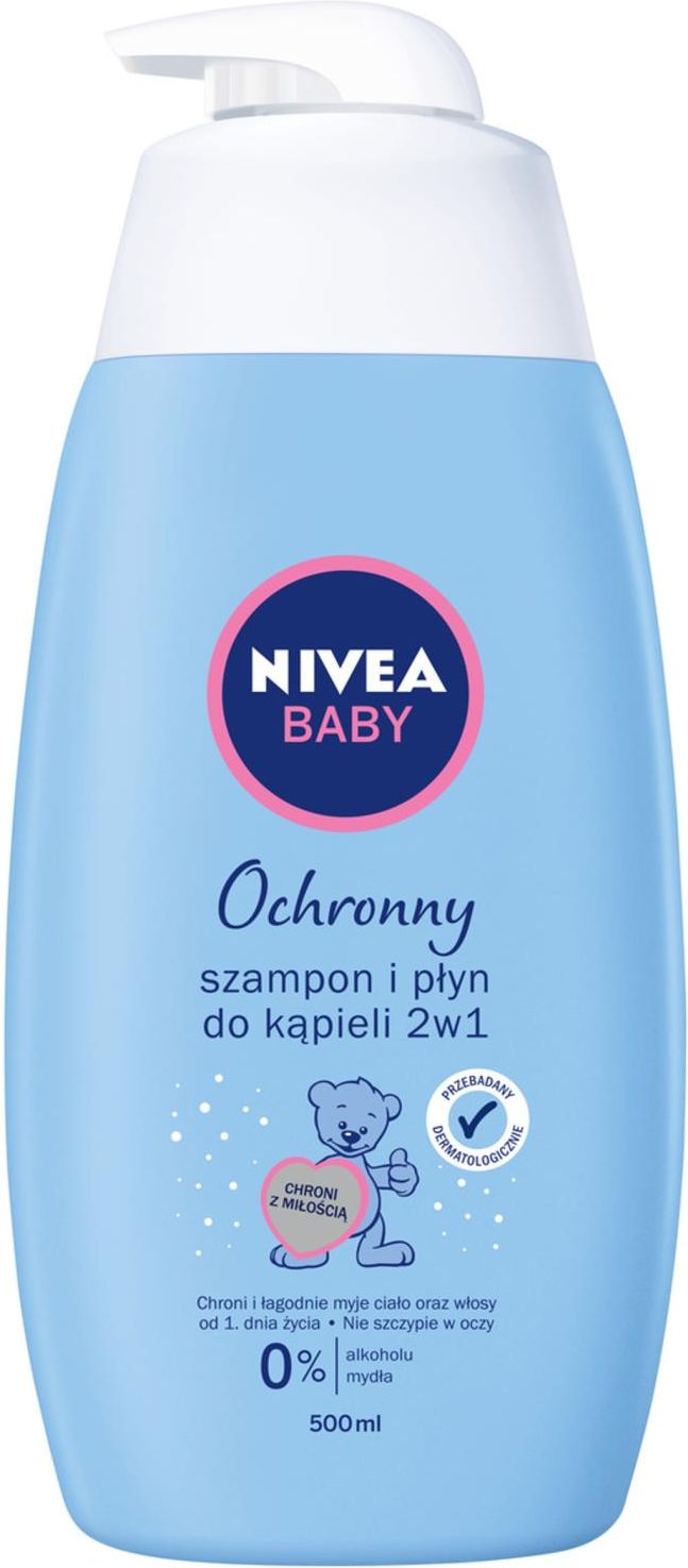 nivea ochronny szampon i płyn do kąpieli 500ml