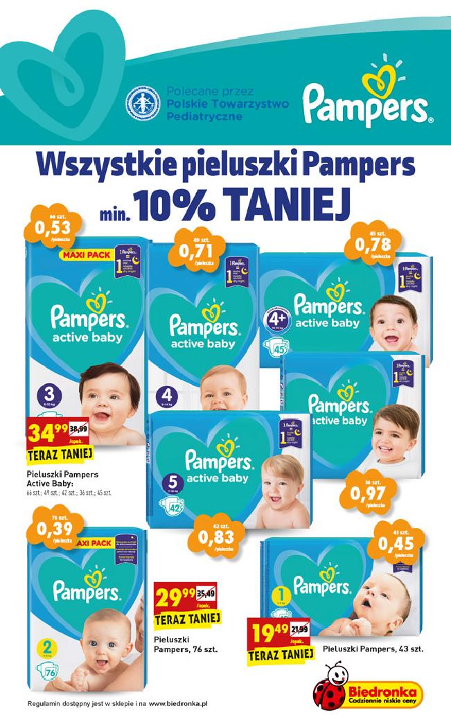 biedronka pampers 3