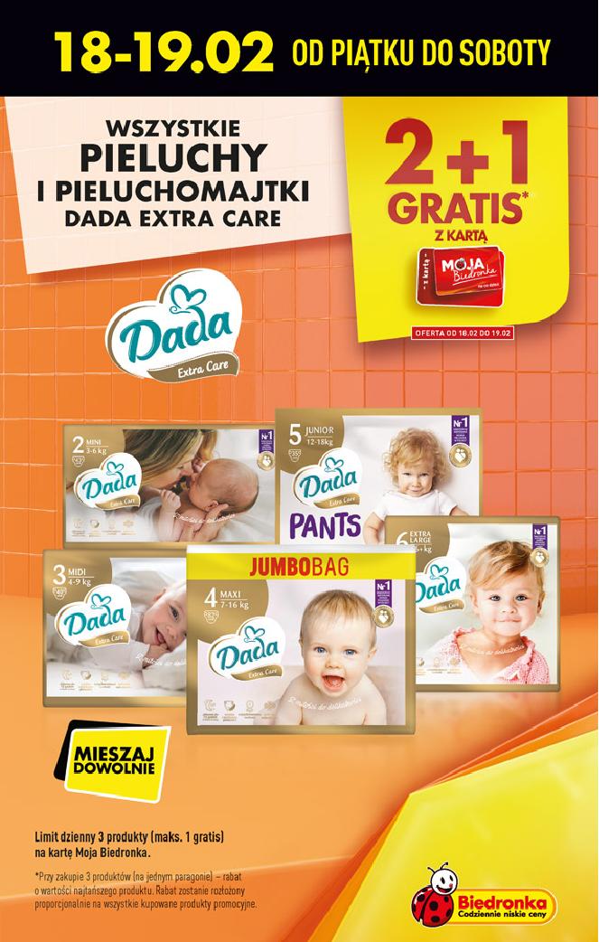 kiedy promocja na pieluchy dada biedronka