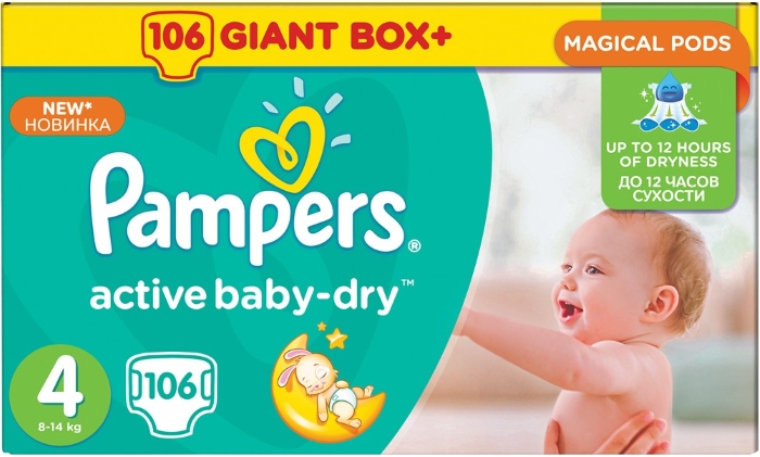 pampers active dry 106