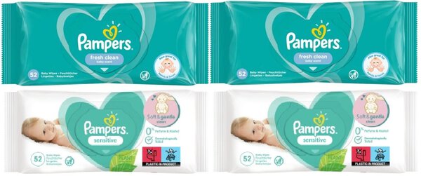 20 6 pampers chusteczki