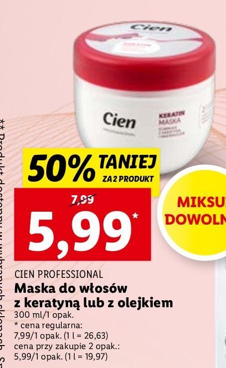 cien odżywka do włosów z olejkami