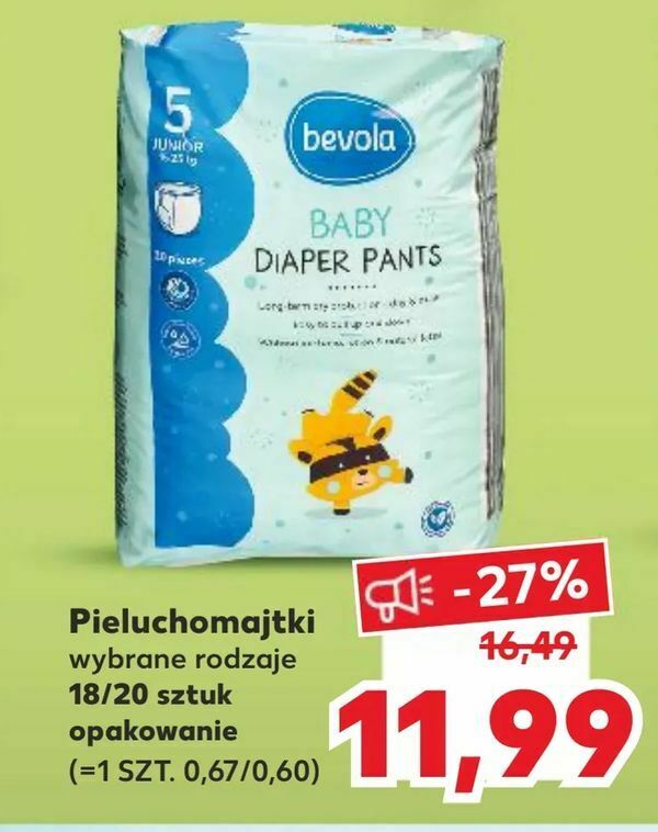 pieluchomajtki kaufland promocja