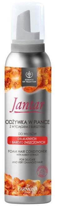 odżywka w piance jantar do włosów delikatnych