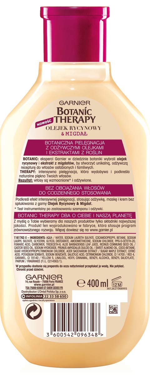 garnier szampon z olejkiem rycynowym