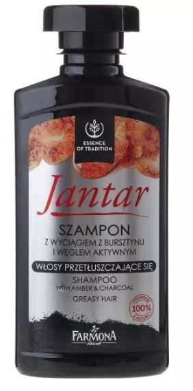 szampon jantar z węglem