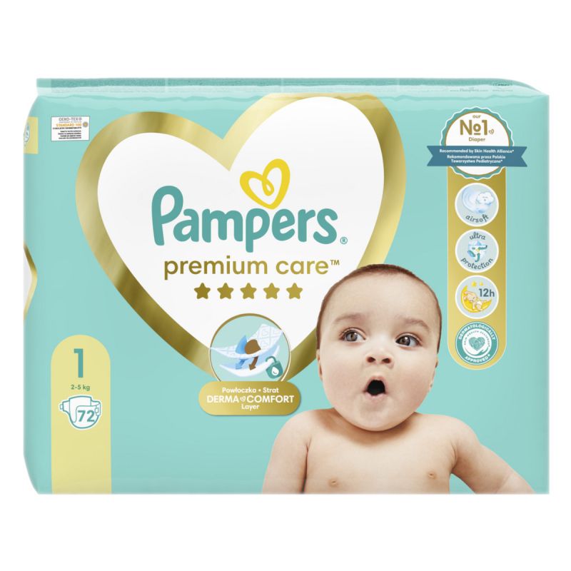 pampers 1 2-5 kg cena 43 szt