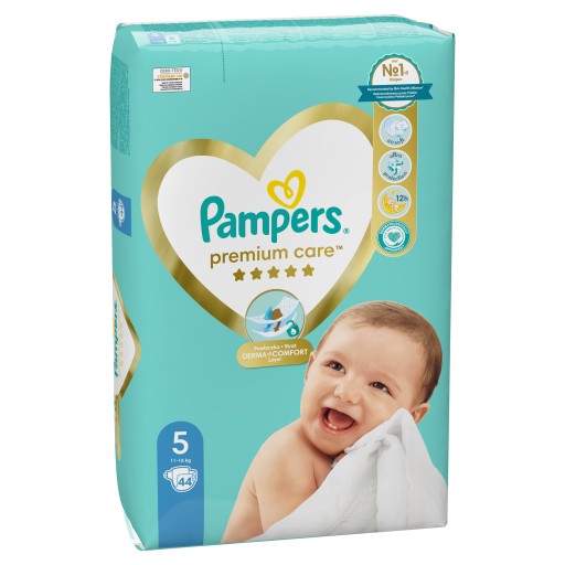 pieluchomajtki pampers premium care 5 44 sztuki