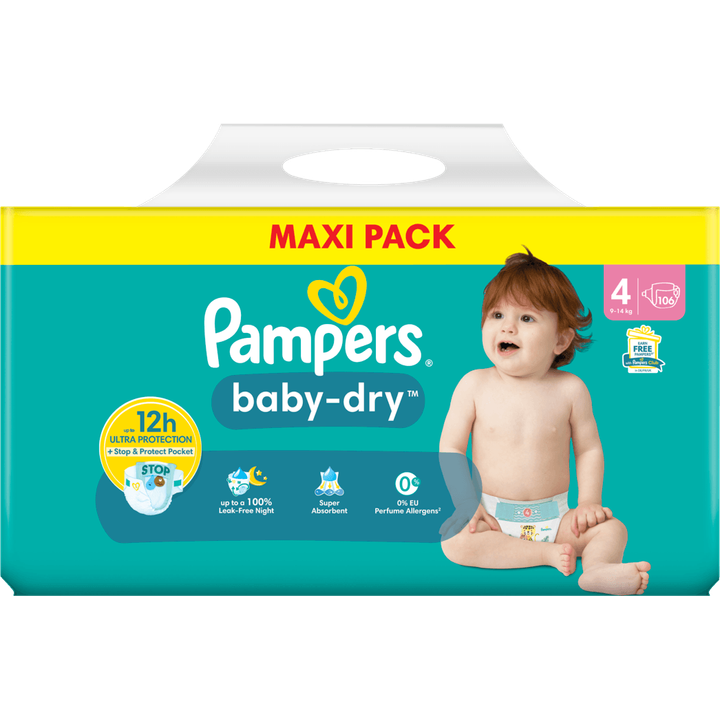 pampers 4 106 sztuk