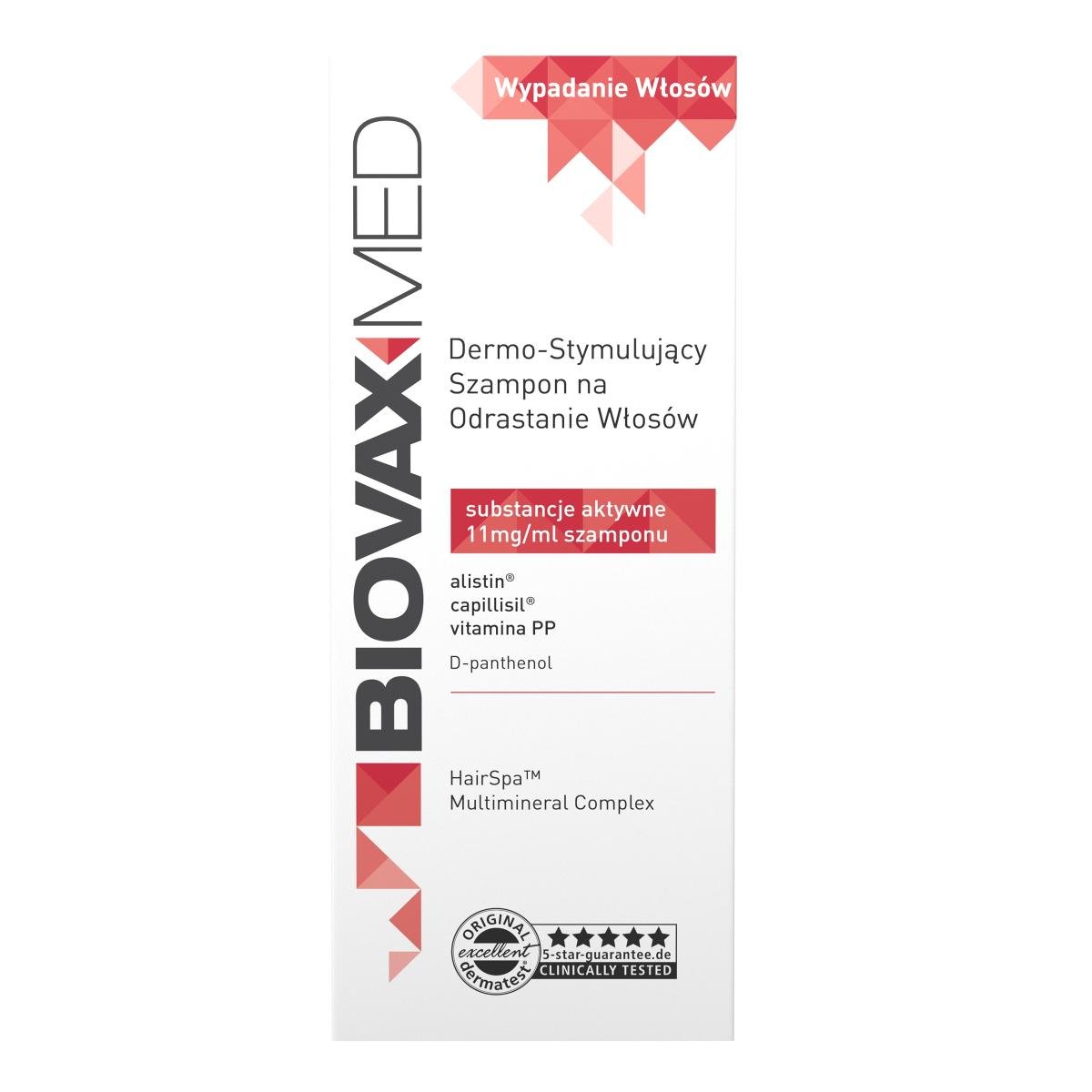 lbiotica biovax med dermo-stymulujący szampon na odrastanie włosów 200ml