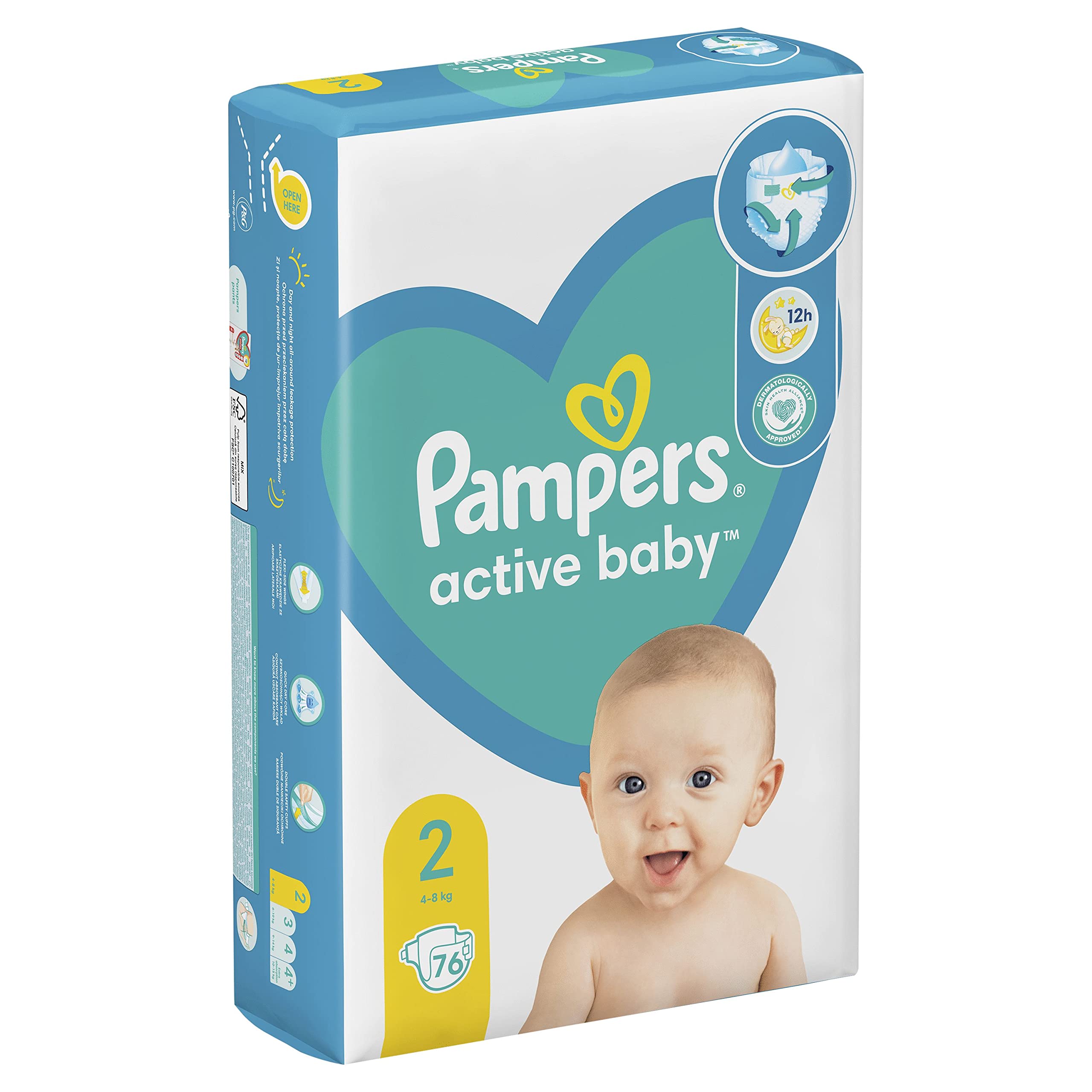 pampers active baby 2 80 sztuk