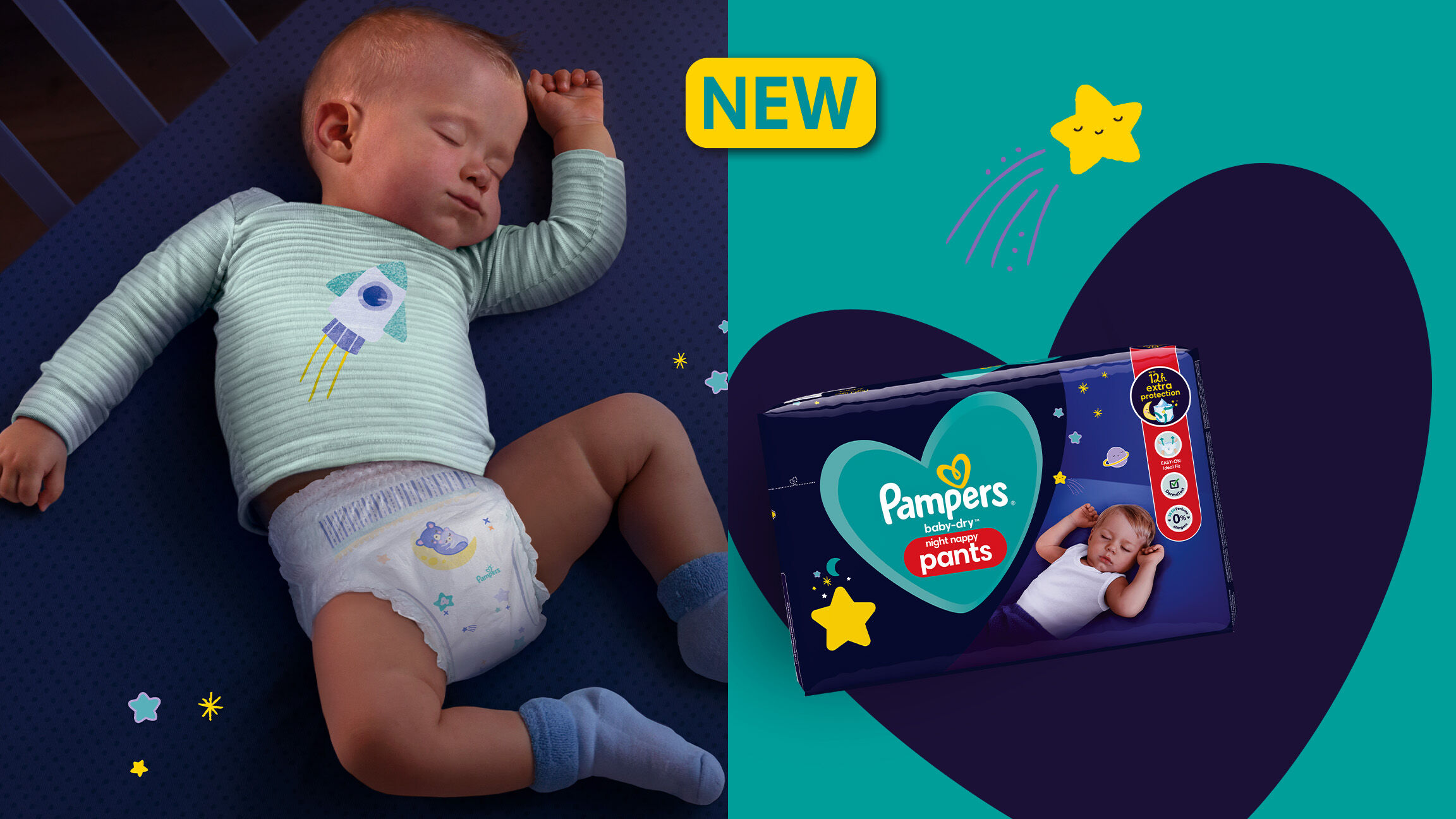 pampers dry night pants