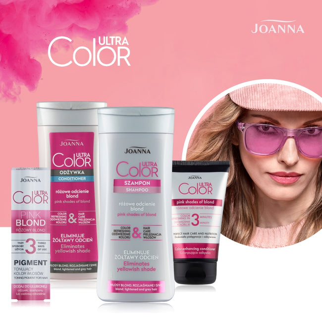 joanna ultra color szampon blond różowy