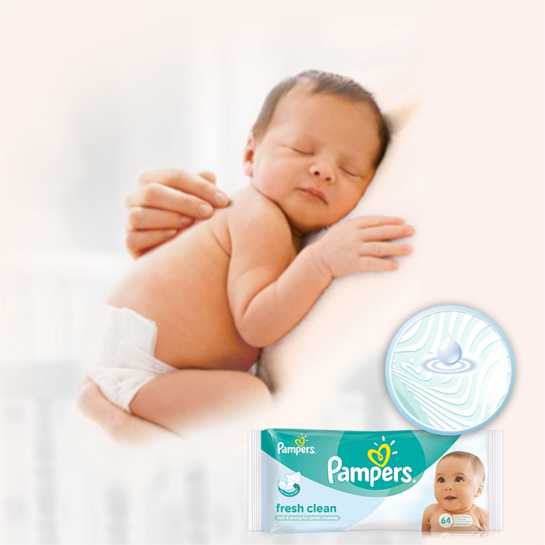 pampers chusteczki nawilżające fresh clean 64 szt