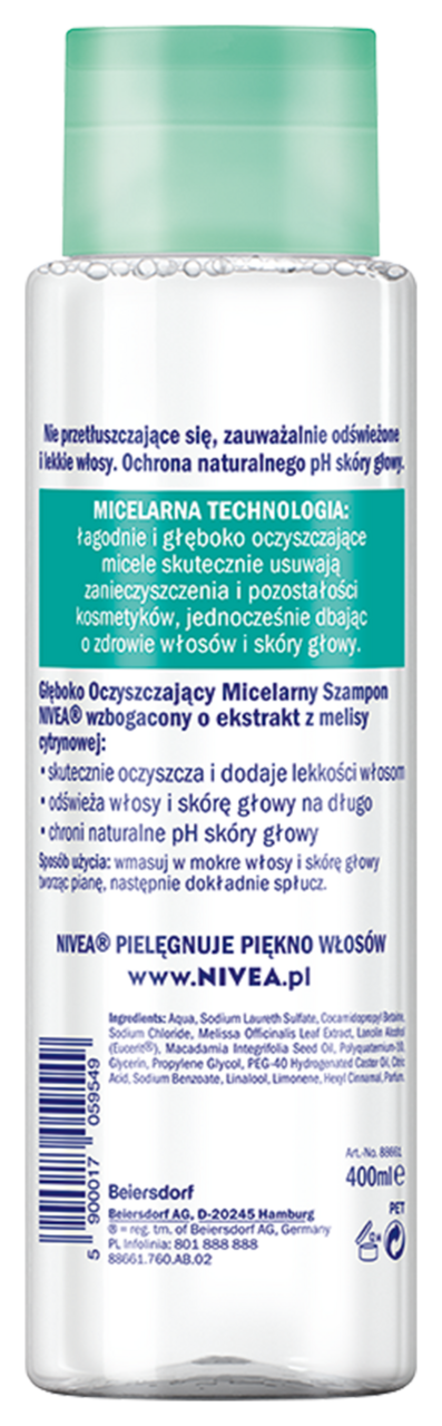 nawilżający szampon micelarny nivea rosman