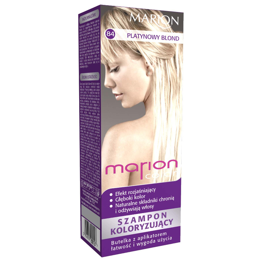 marion color 84 platynowy blond szampon koloryzujący do 24 myć