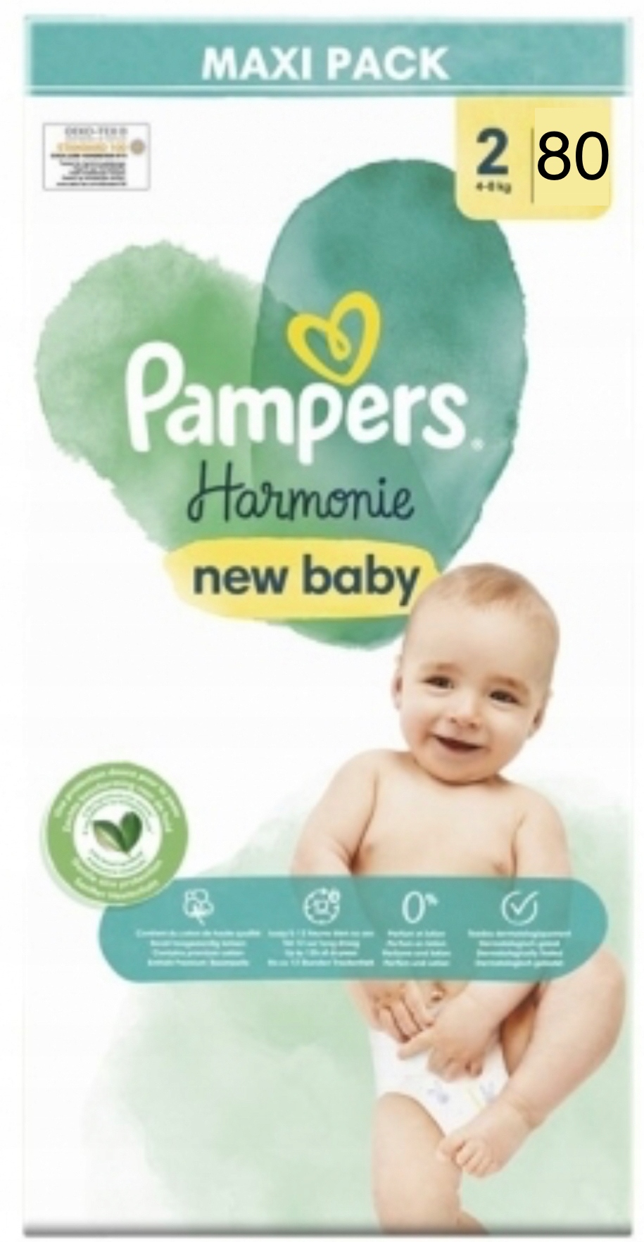 pampers pieluchy 2 4-8 kg maxi pack 80