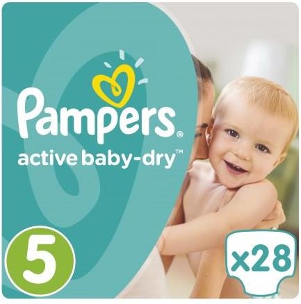 pampers active baby-dry 5 junior 28