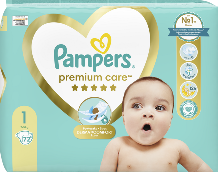 pampers premium care 1 newborn cena