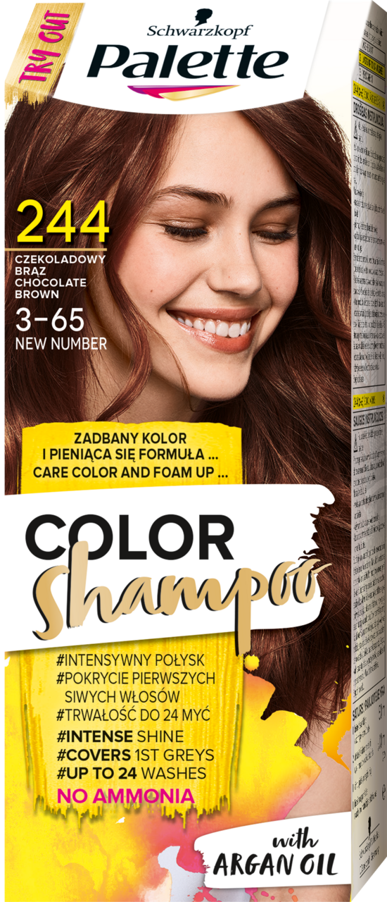 palette color shampoo szampon koloryzujący czekoladowy
