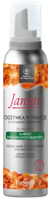 jantar odżywka w piance do włosów cienkich