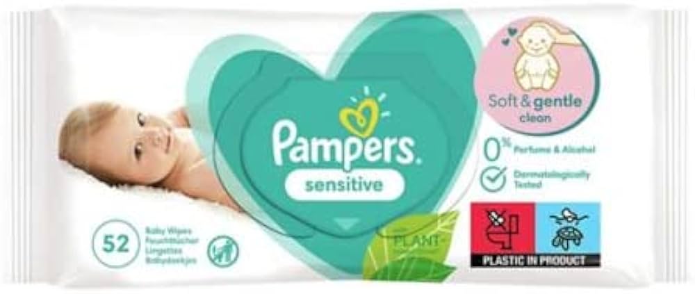 chusteczki pampers sensitive 12x52