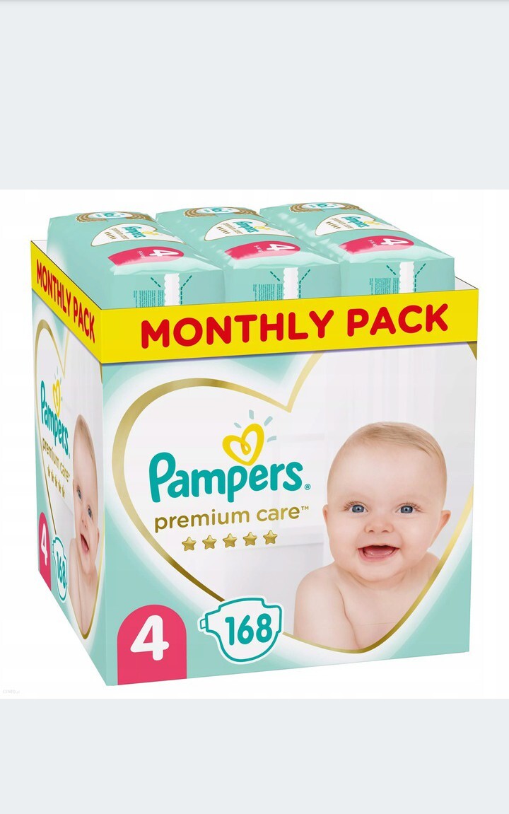 pampers premium care 4 maxi 168 sztuk