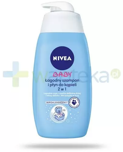 łagodny szampon i płyn do kąpieli 2w1 nivea baby