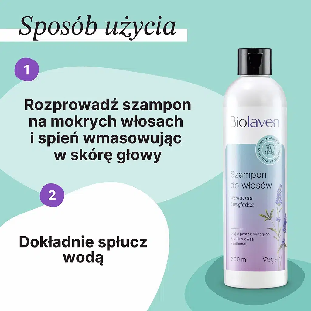 biolaven szampon wzmocnienie i gładkość 14 zł 300 ml