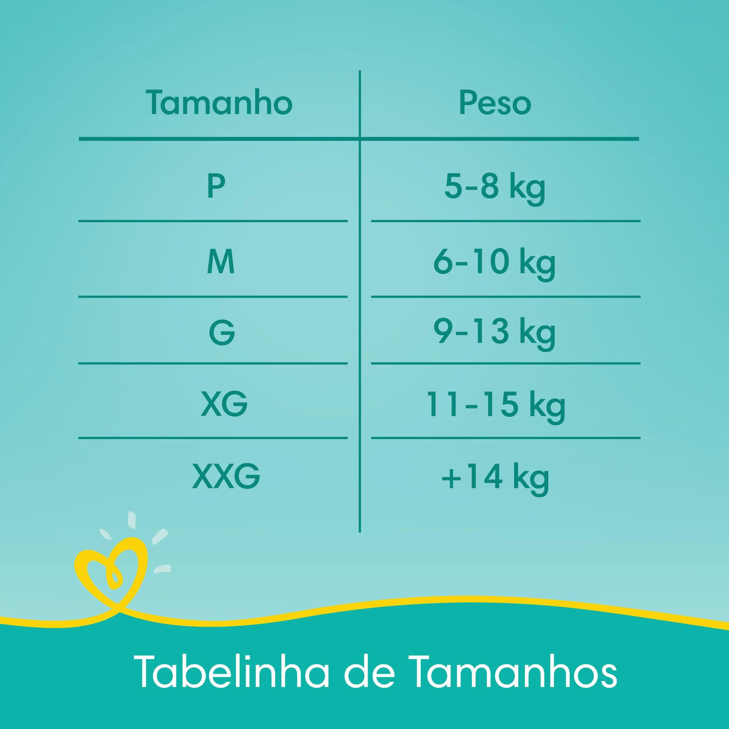 pampers 6 pants tabela