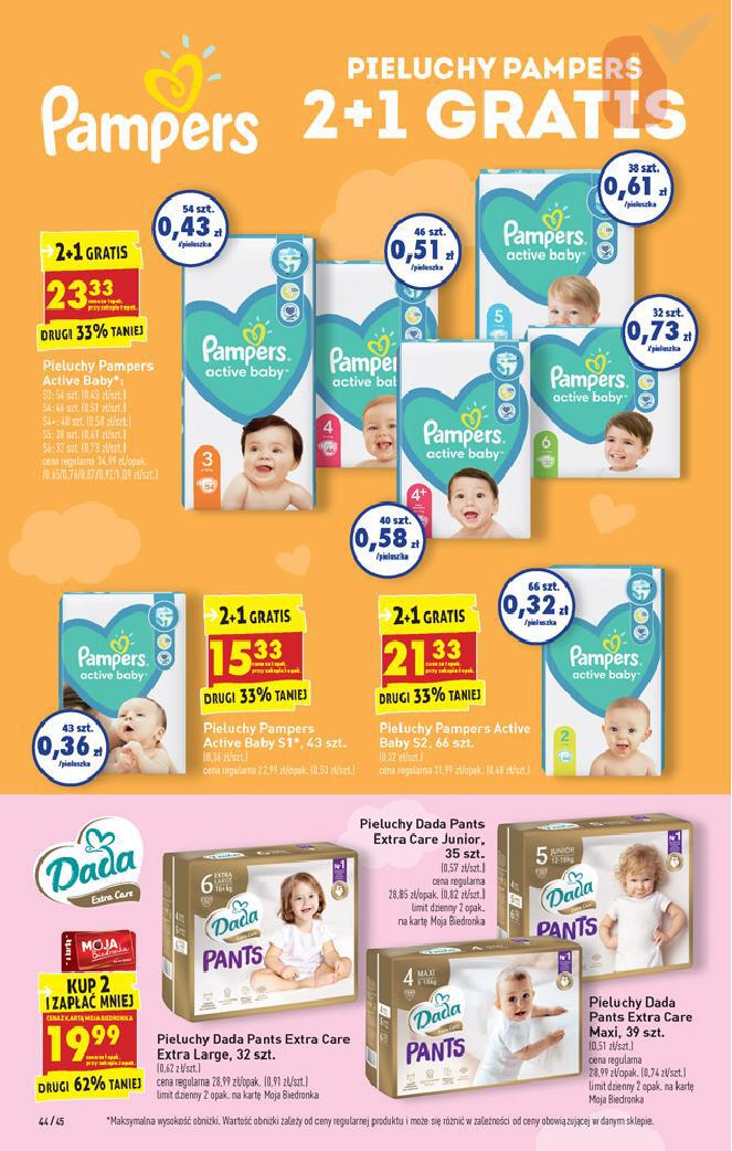 promocje pampers biedronka