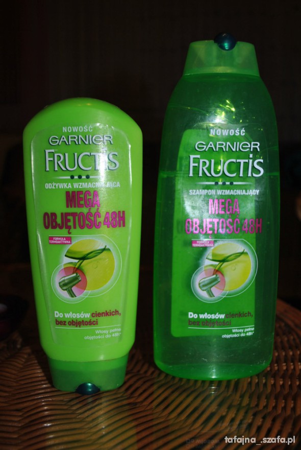 garnier fructis mega objętość 48h szampon