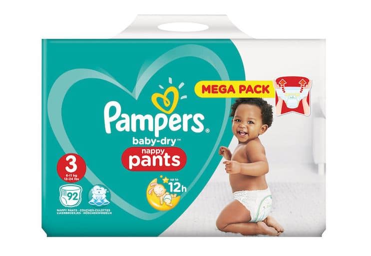 pampers mega paka beby-dry pants