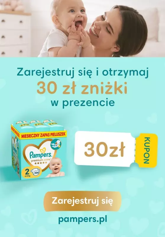 pampers rejestracja