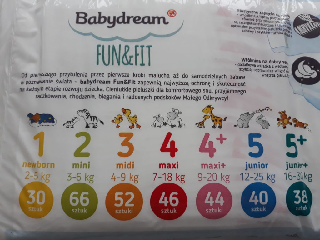 babydream pieluchy 1 czy mają zapach