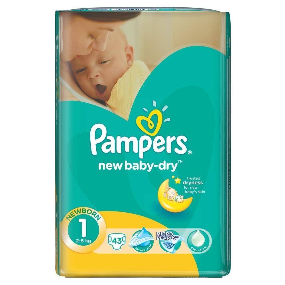 pampers new baby-dry pieluchy nr 1