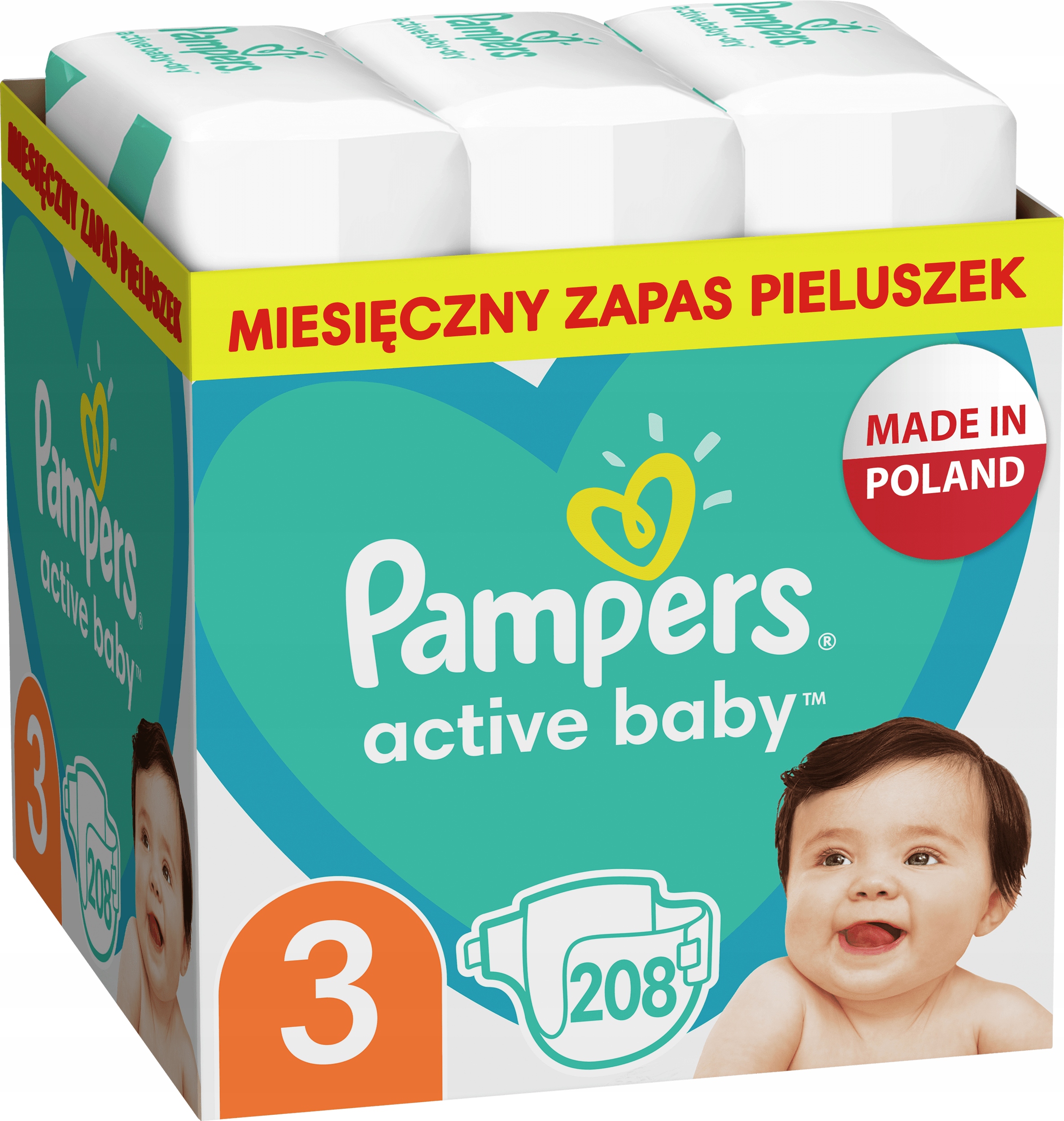 pampers 3 active baby pasek siku