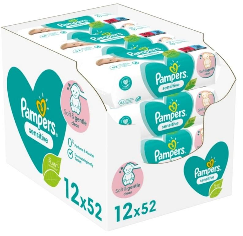 pampers sensitive 12szt ceneo