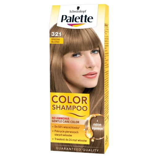 średni blond palette szampon koloryzujący