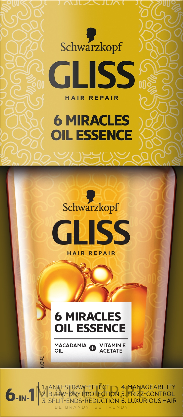 olejek do włosów esencja 6 miracles gliss kur