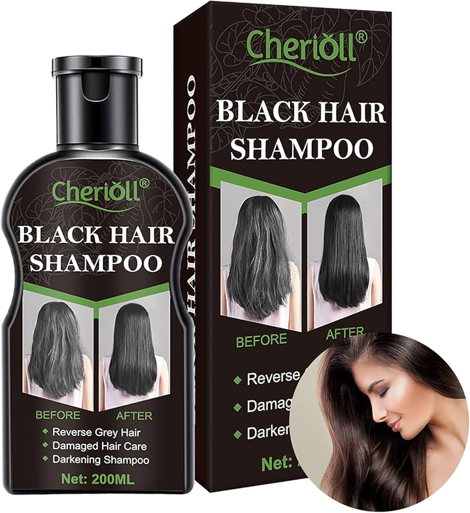 czarny szampon do włosów