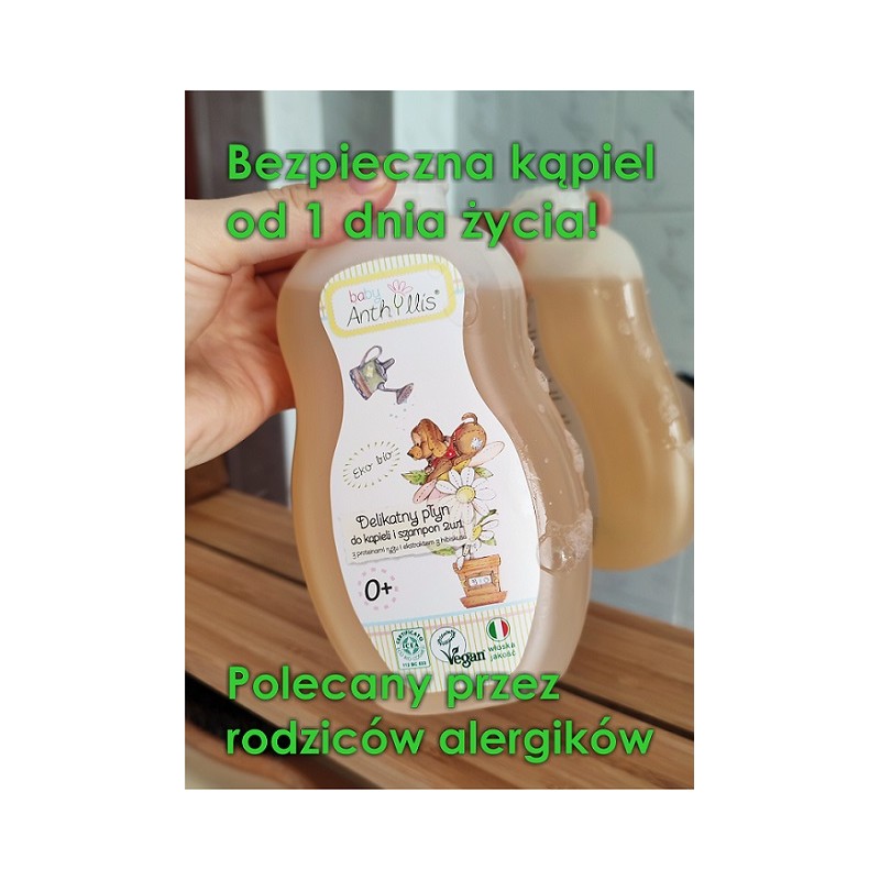 anthyllis baby delikatny płyn do kąpieli i szampon 2w1 ceneo