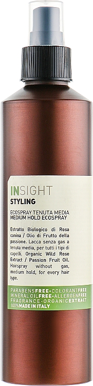 medium hold ecospray lakier do włosów bez gazu