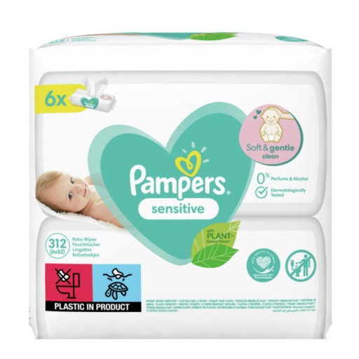 chusteczki pampers sensitive 6