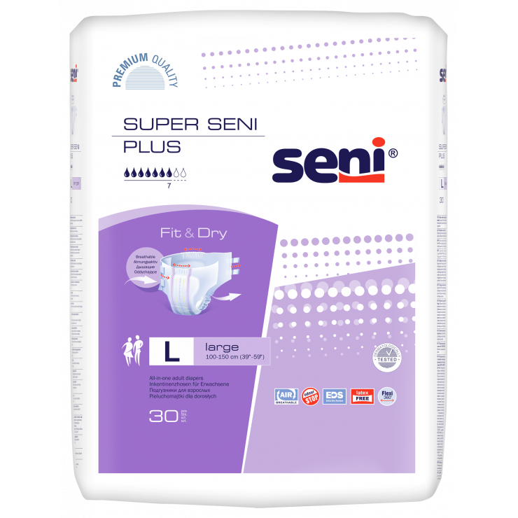 pieluchy super seni plus large 30 szt