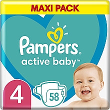 pieluchy pampers active baby mega box plus 4+