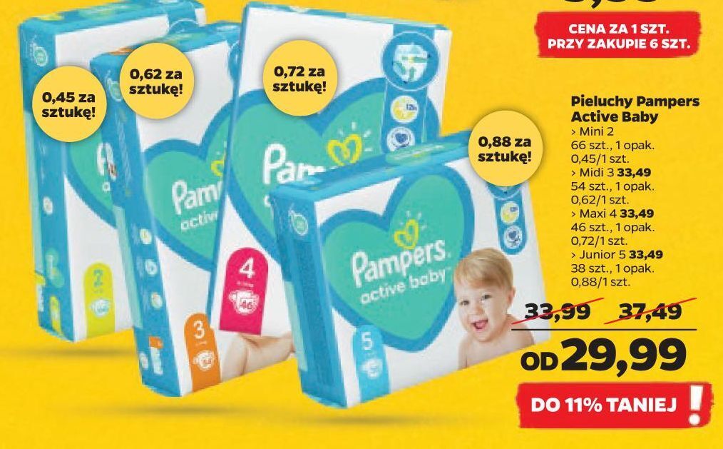 pampers pieluchy netto