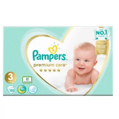 pampers pieluszki premium care 3 midi 120 szt